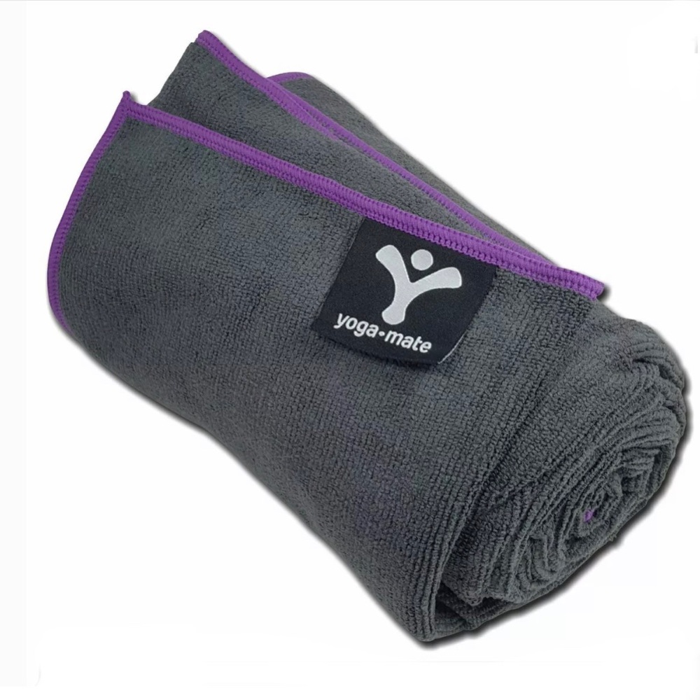 (3 Set) Yoga Mate non slip Yoga Hand Towel Gray
